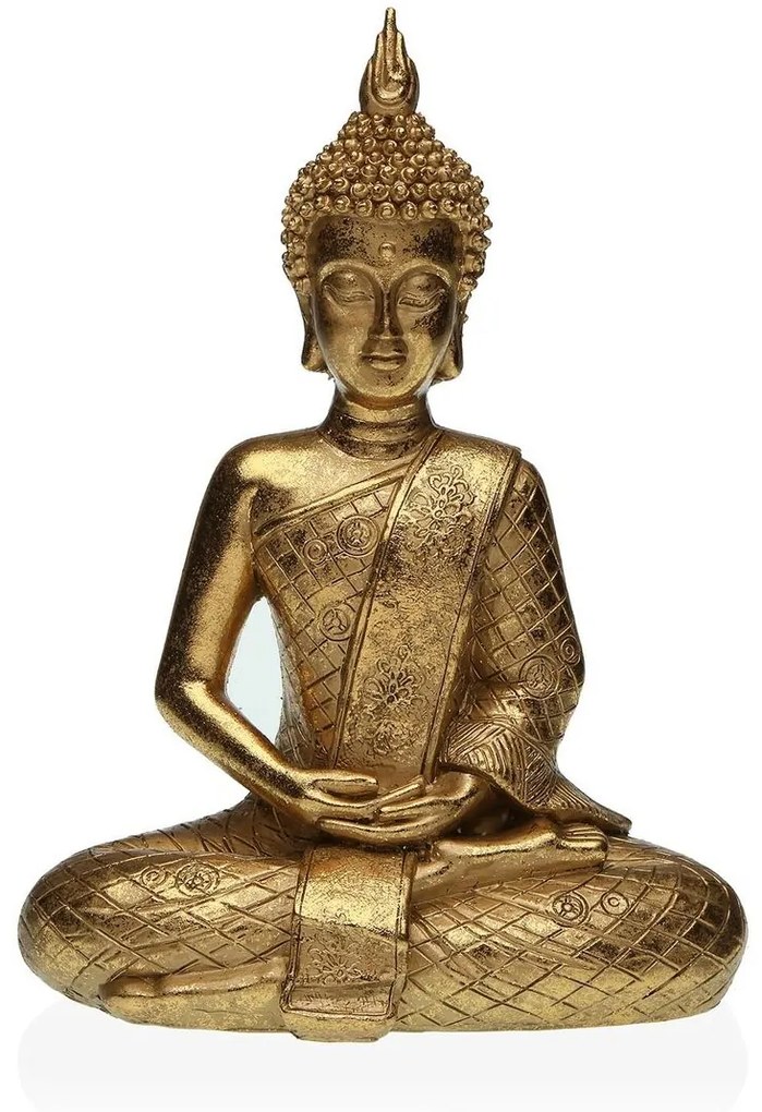 Figura Decorativa Versa Dourado Buda 12 X 29 X 21 cm Resina