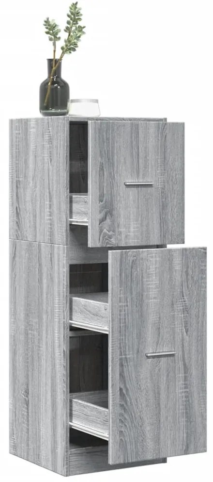 Armário boticário 40x41x118 cm deriv. madeira cinzento sonoma