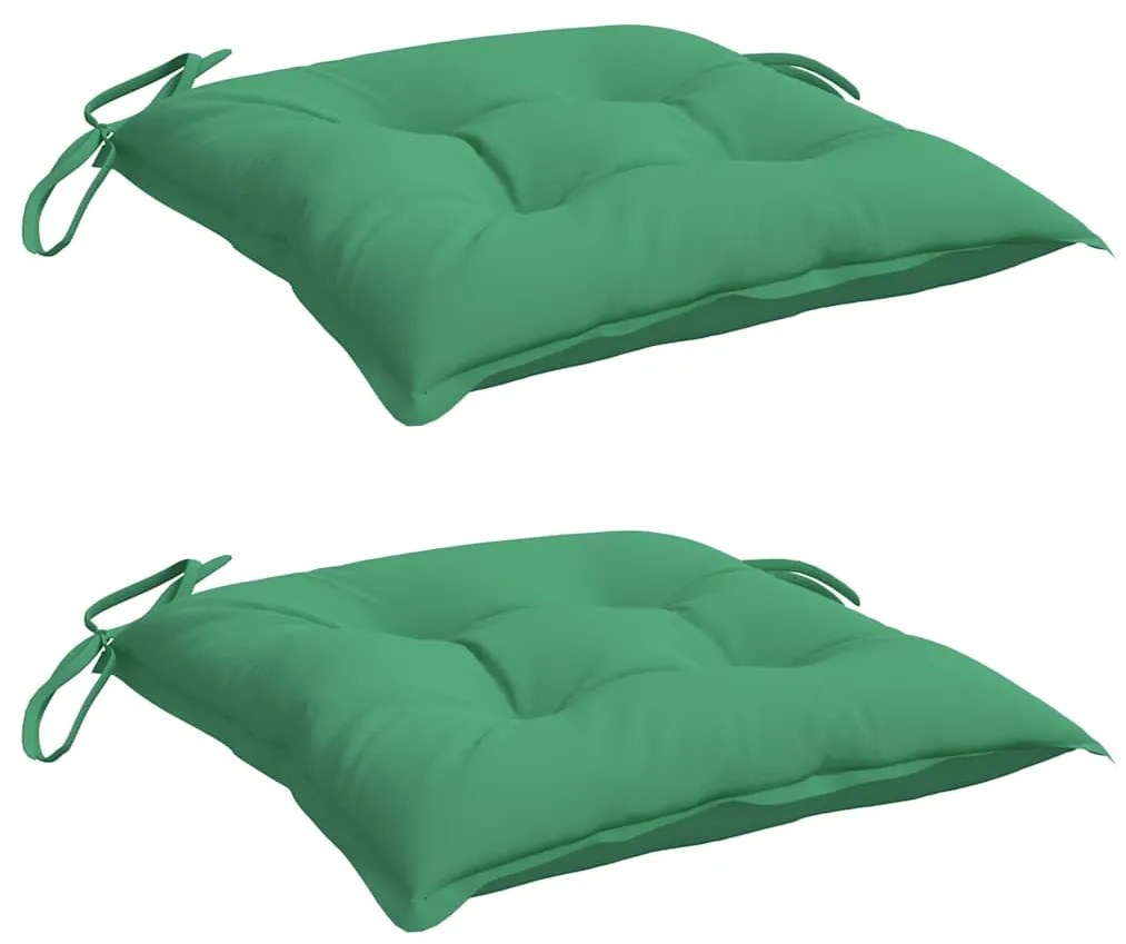 Almofadões para móveis de paletes 2 pcs tecido oxford verde