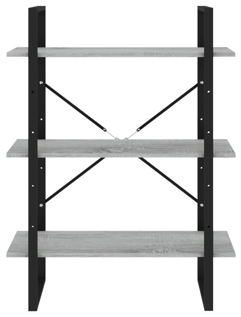 Estante 80x30x105 cm derivados de madeira cinzento sonoma