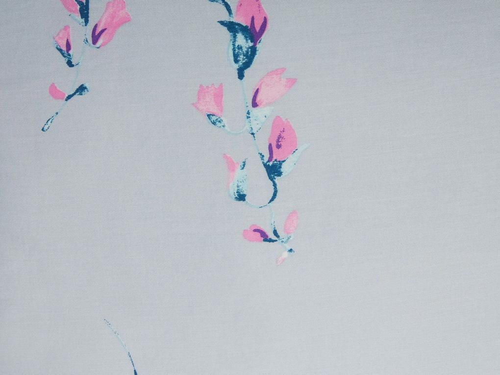 Conjunto de capas de edredão em algodão acetinado azul claro 135 x 200 cm EVERGREEN Beliani