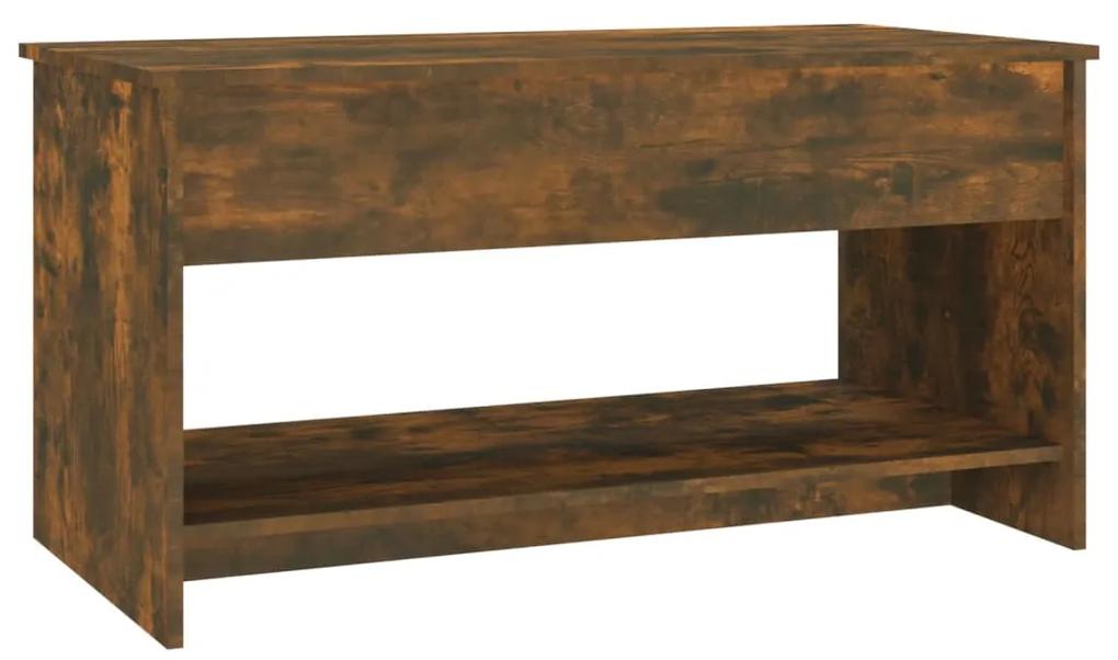 Mesa de centro 102x50x52,5cm madeira processada carvalho fumado