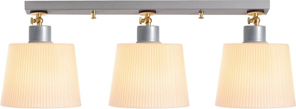 Candeeiro de Teto Kemer – Prateado – Diâmetro: 68 cm, Altura: 24 cm