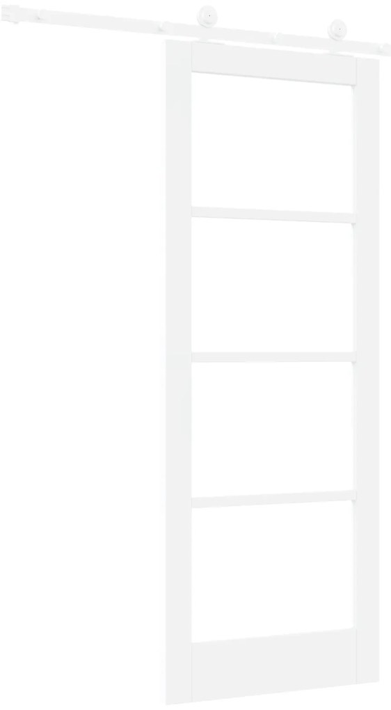 Porta Deslizante vidaXL com conjunto de hardware 'ORKDAL'Branca MDF e
