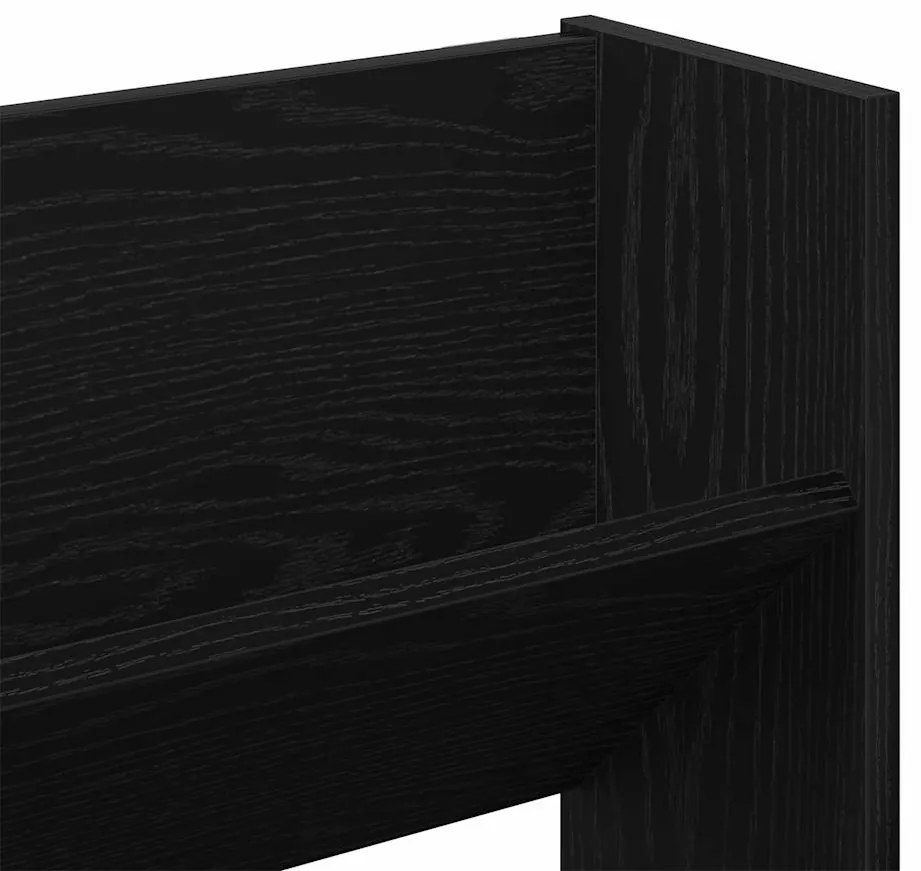 Armários para Sapatos de Parede 2 pcs Carvalho preto