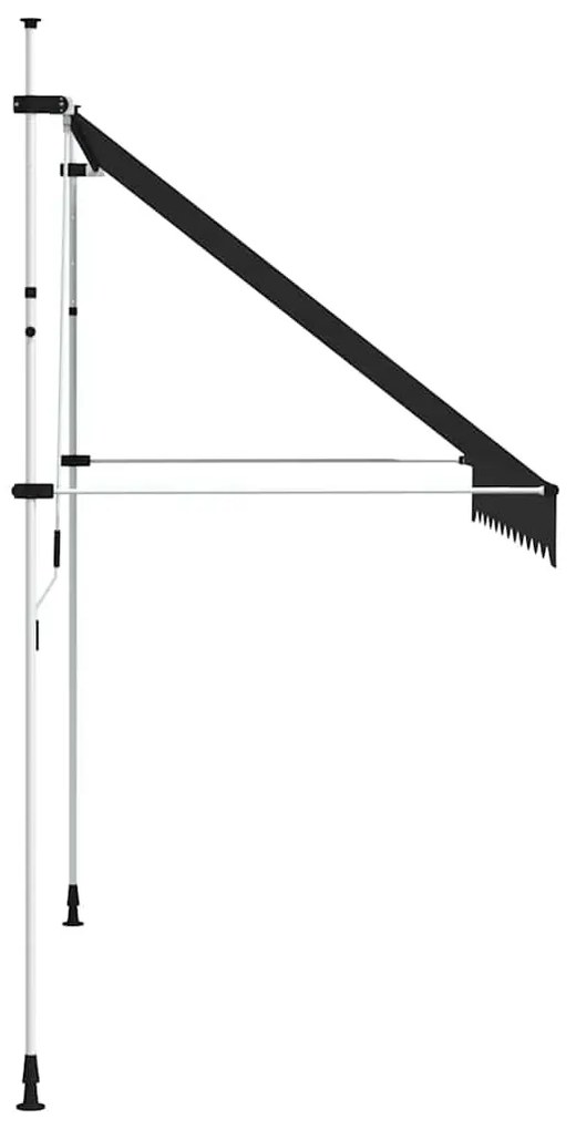 Toldo retrátil manual 300 cm antracite