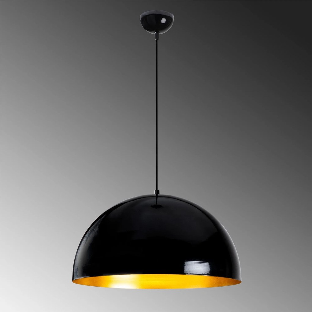 Candeeiro de Teto Berceste – Preto – 50 x 50 cm