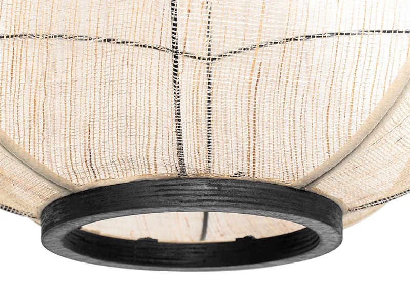 Candeeiro de suspensão oriental castanho 48 cm - Rob