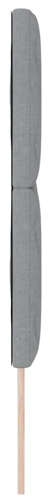 Cabeceira LED vidaXL Design Blocos de Diamante Cinza Claro 160 cm Teci