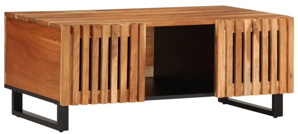 vidaXL Mesa de centro 100x55x40 cm madeira de acácia maciça