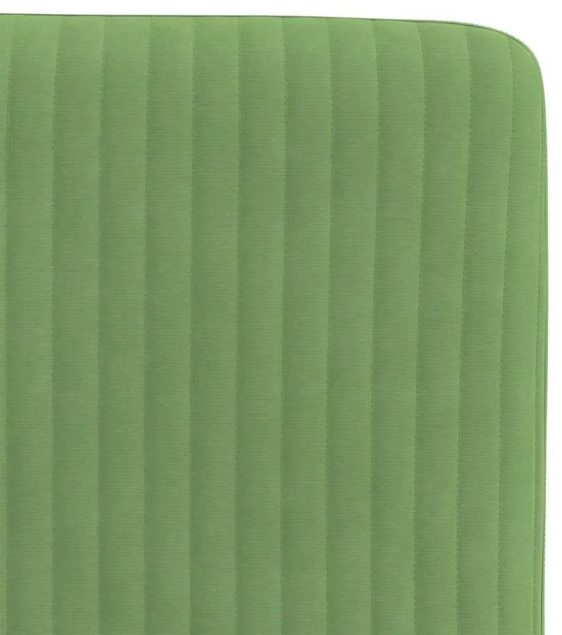 Cadeiras de jantar 4 pcs veludo verde-claro