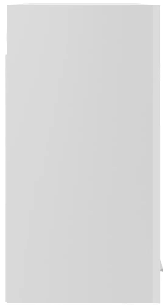 Armário de parede c/ vidro 60x31x60 cm contraplacado branco