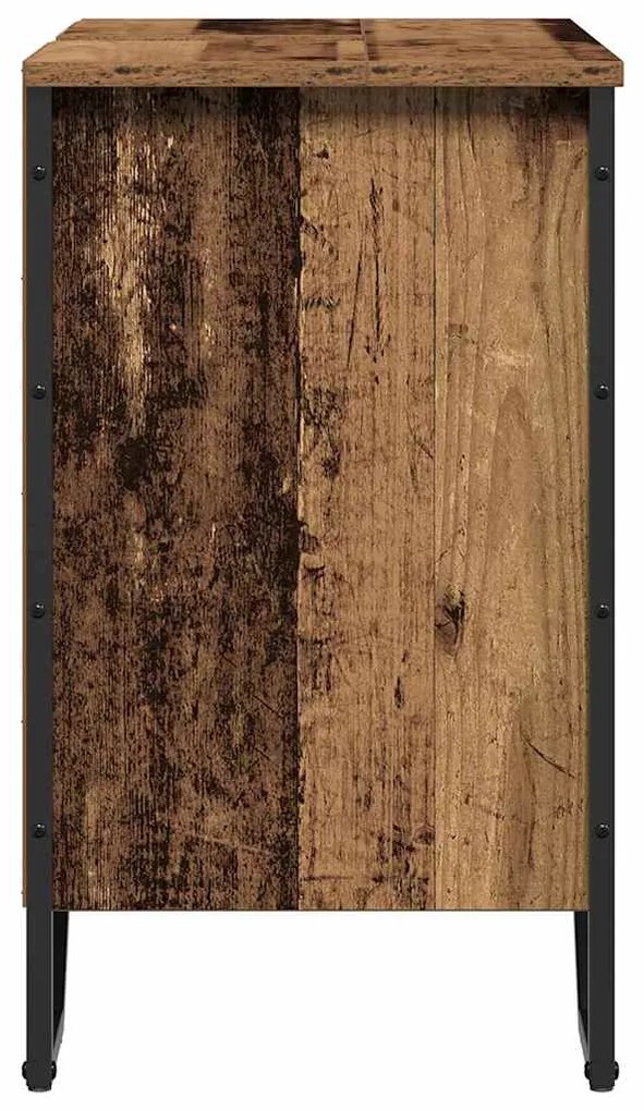 Armário de Pia Madeira Velha 60x35x60 cm Madeira de Engenharia