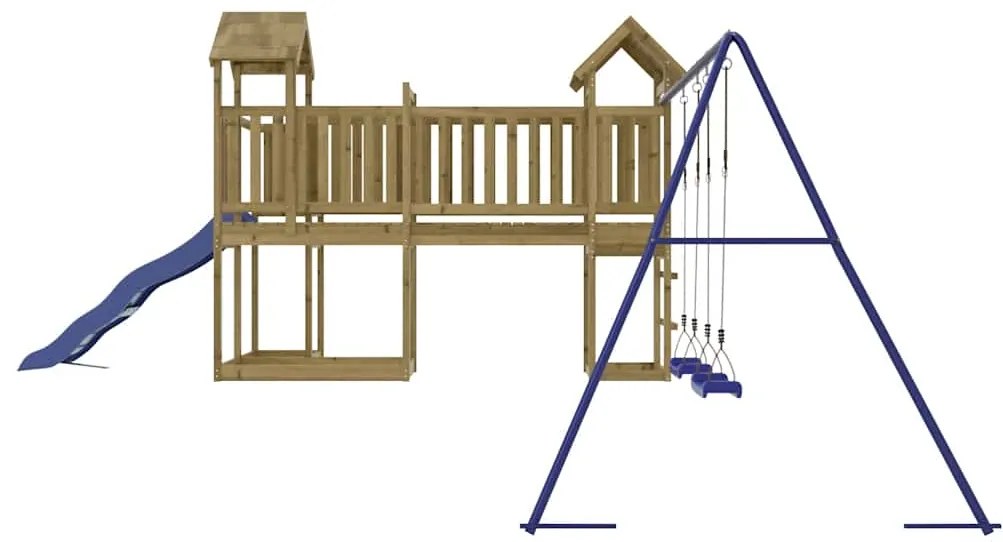 Conjunto de brincar para exterior madeira de pinho impregnada