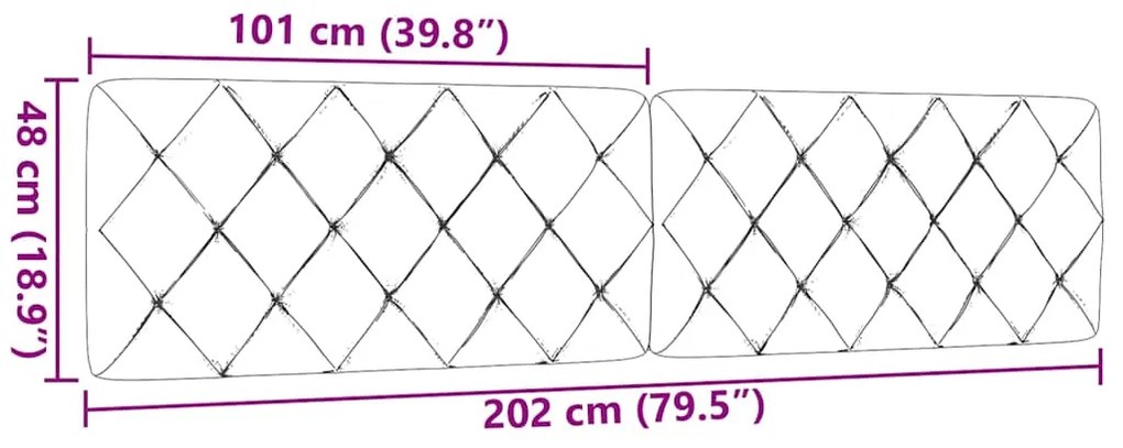 Almofadão de cabeceira 200 cm tecido preto