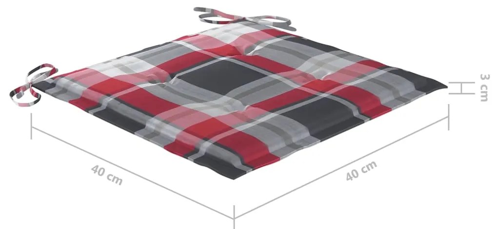 Cadeiras de exterior dobráveis 8pcs c/ almofadões acácia maciça