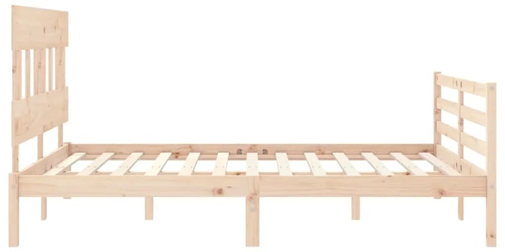 Estrutura de cama King Size com cabeceira madeira maciça