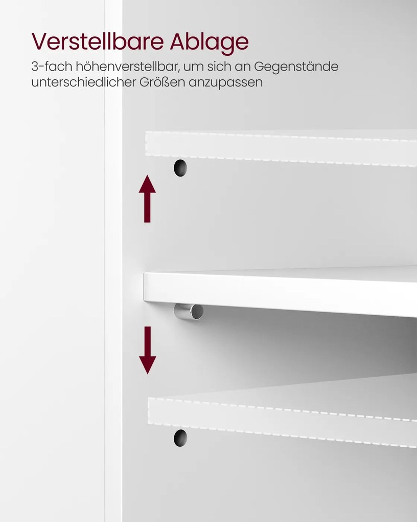 Armário casa banho 30 x 70 x 64 cm para lavatório (NÃO INLCUIDO) com 3 gavetas grandes Branco