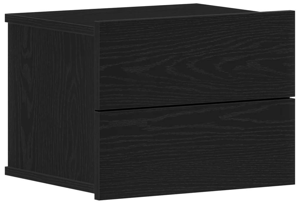 Cabeceira de Cama vidaXL Preta de Carvalho 40x30x30 cm em Madeira Comp