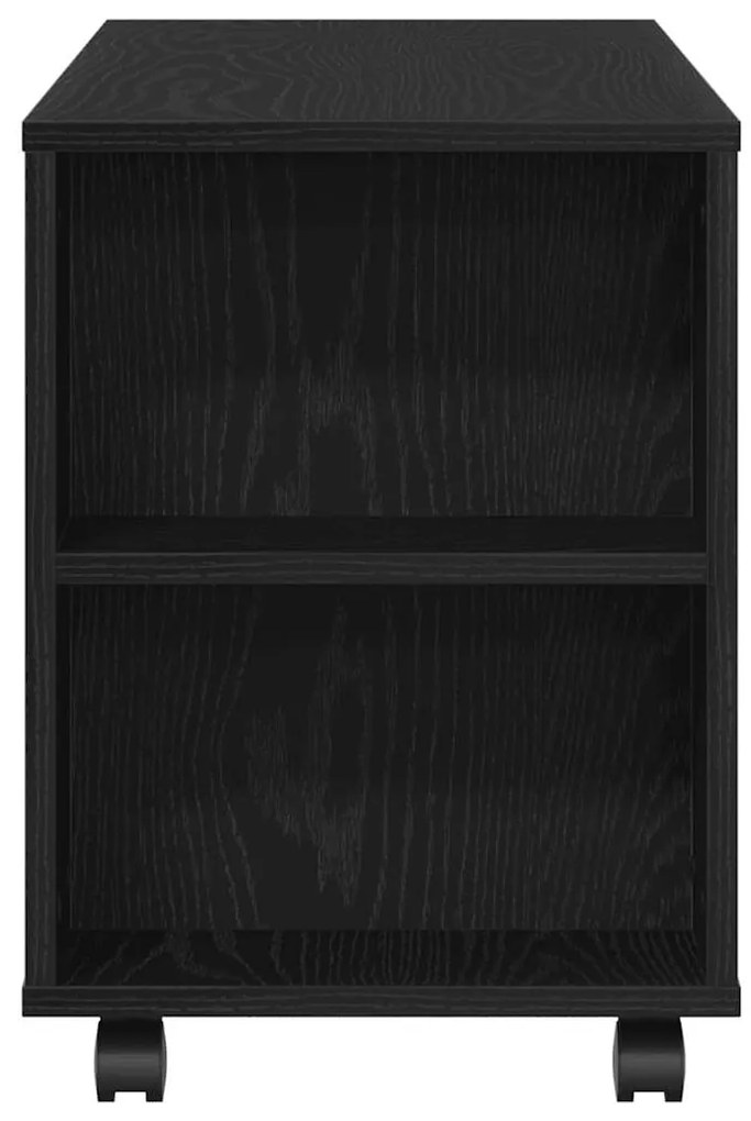 Móvel TV c/rodas 102x34,5x43cm deriv.madeira carvalho preto