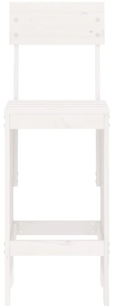 Cadeiras de bar 2 pcs 40x48,5x115,5 cm pinho maciço branco
