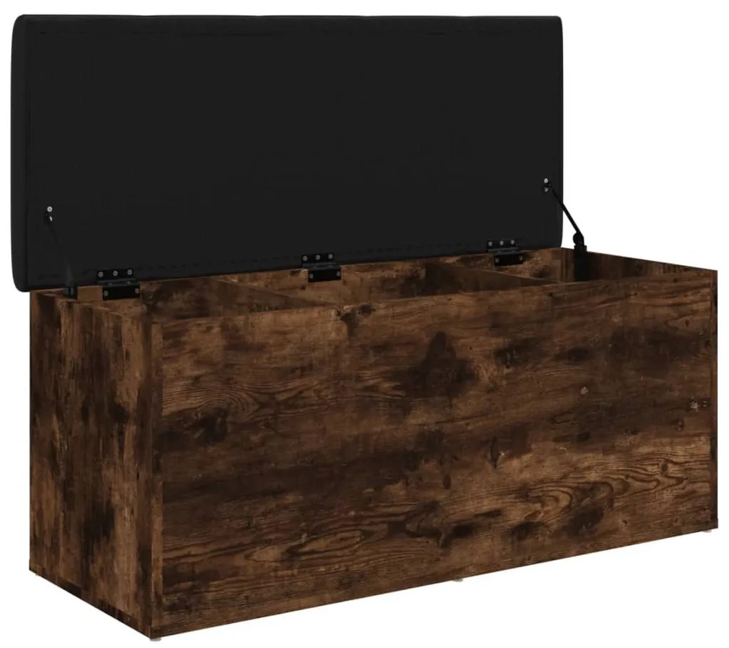 Banco arrumação 102x42x45 cm derivados madeira carvalho fumado