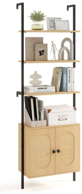 Suporte industrial para plantas autônomo com rede de metal - marrom rústico