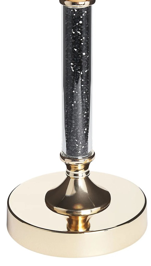 Castiçal dourado e preto 41 cm ABBEVILLE Beliani