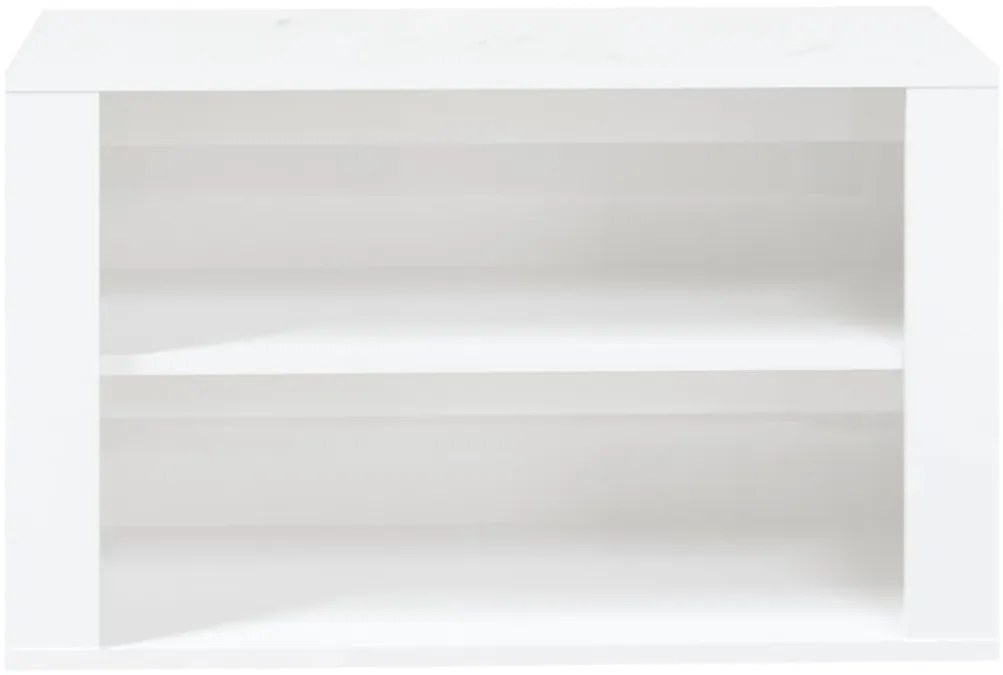 Sapateira 75x35x45 cm derivados de madeira branco brilhante