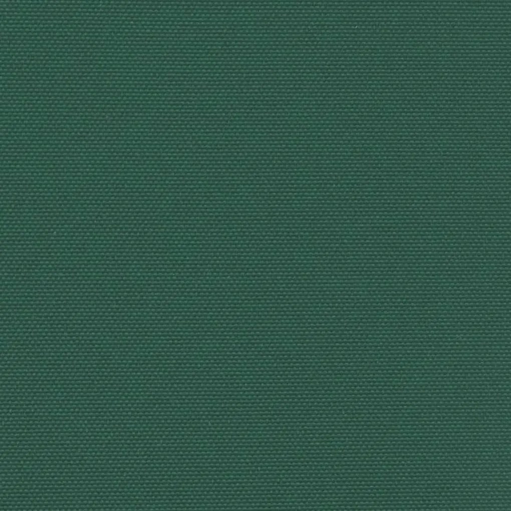 Toldo lateral retrátil 120x1200 cm verde-escuro