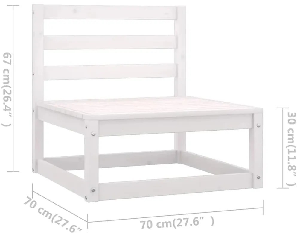 9 pcs conjunto lounge de jardim c/ almofadões pinho maciço