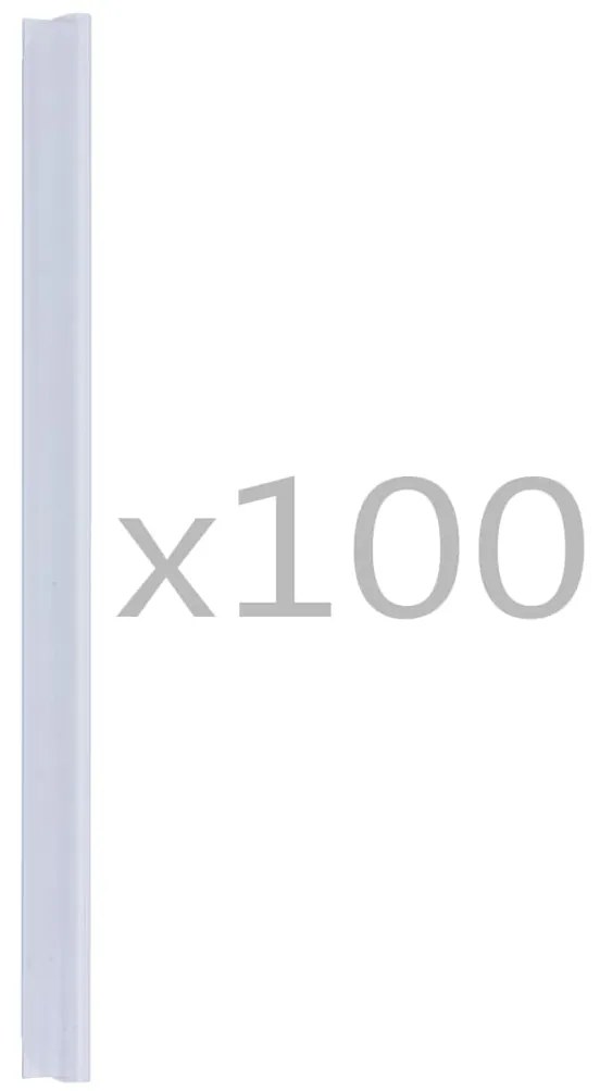 100 pcs clipes para faixas de vedação PVC transparente