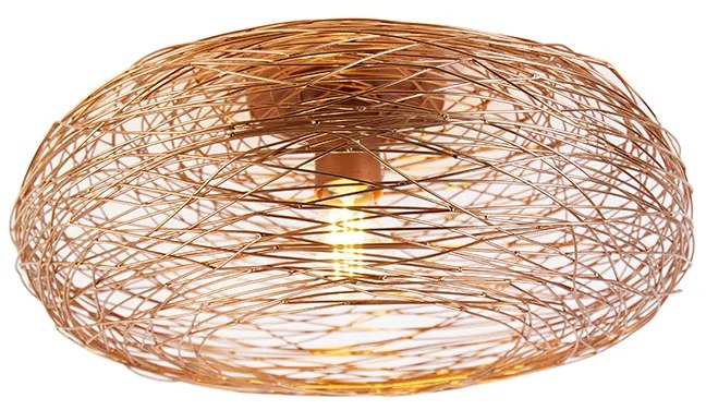 Candeeiro de teto design oval cobre - Sarella Design