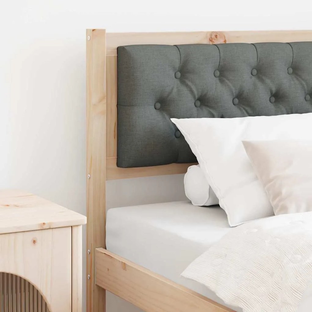 vidaXL Cabeceira Outros castanho e cinzento-escuro 90 cm