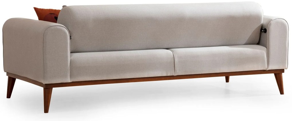 Sofá-cama de 3 Lugares Cofi – Creme – 222x90x80 cm