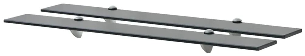 vidaXL Prateleiras flutuantes 2 pcs vidro 80x20 cm 8 mm