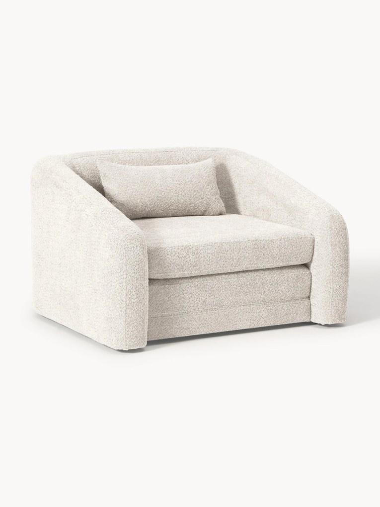 Poltrona-cama em teddy-bouclé Eliot