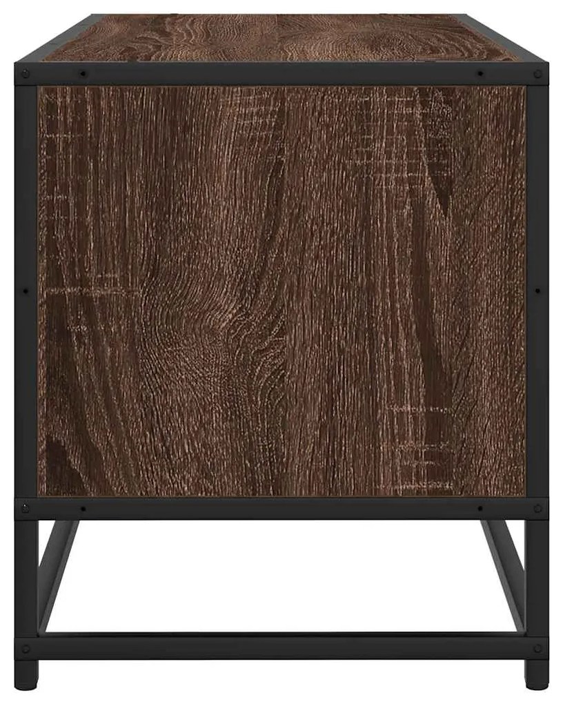 Móvel TV 100x34,5x40 cm deriv. madeira/metal carvalho castanho