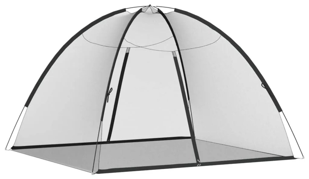 Rede mosquiteira com portas malha 220 200x180x135 cm preto
