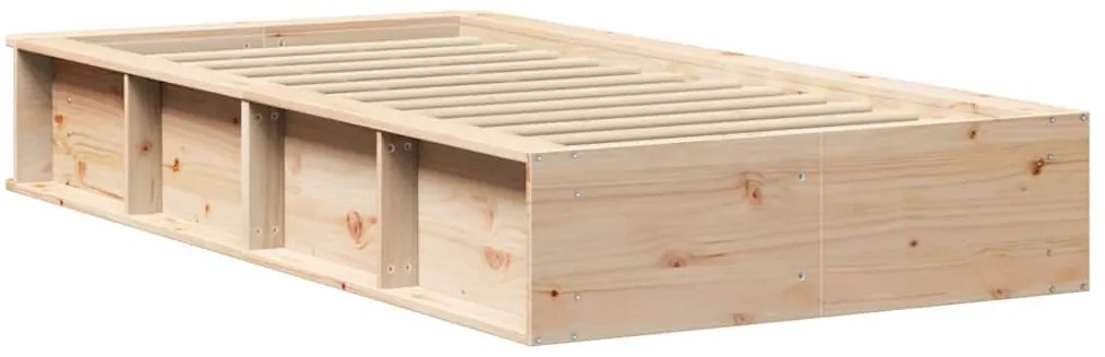 Estrutura da Cama Castanho 80 x 200 cm Madeira de pinho maciça