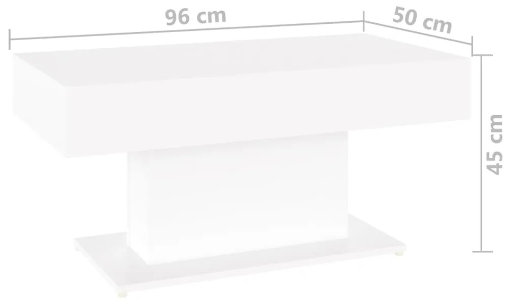 Mesa de Centro Serra - Branco - Design Nórdico