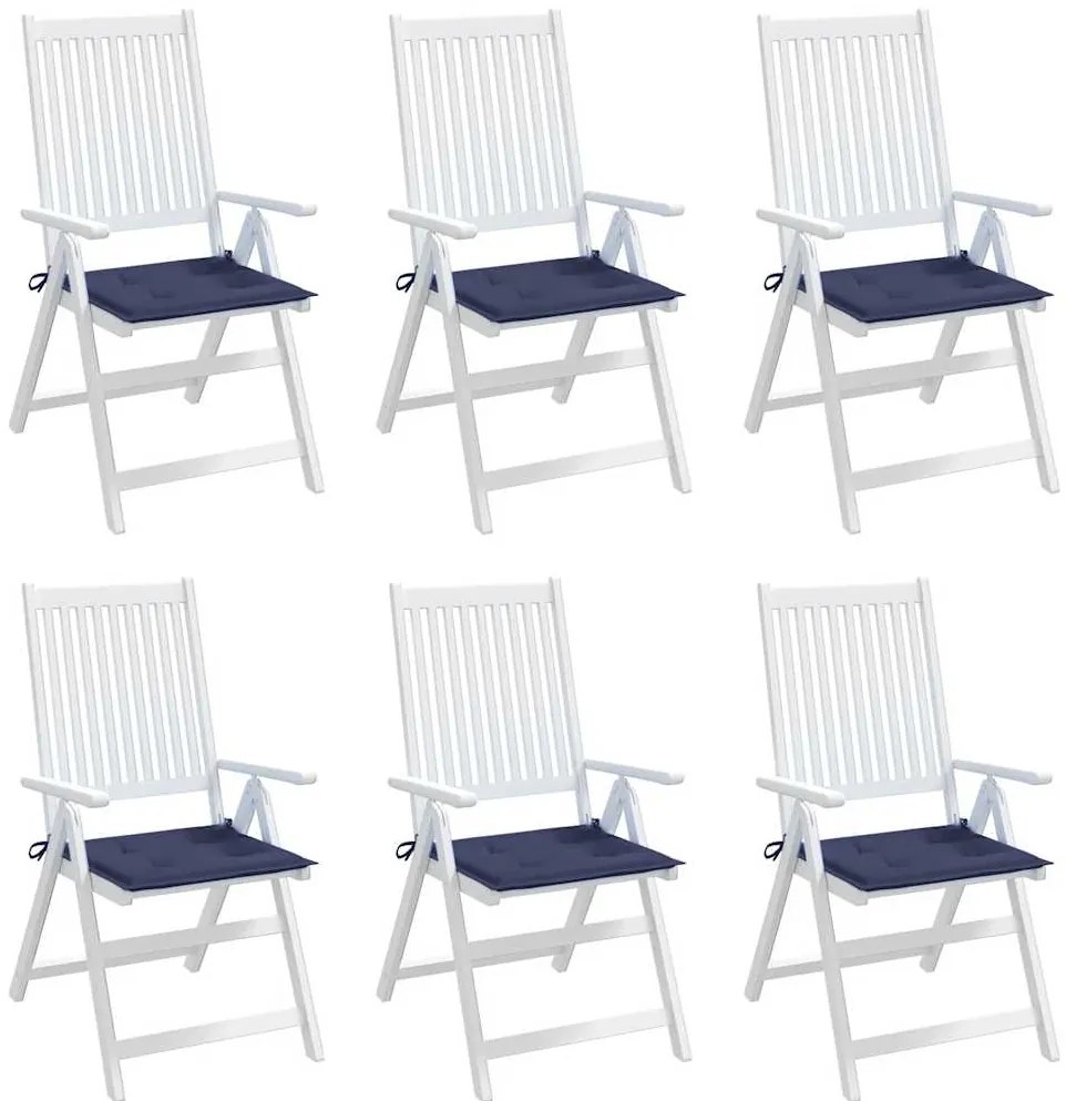 Almofadões p/ sofá de paletes 6 pcs tecido oxford azul-marinho