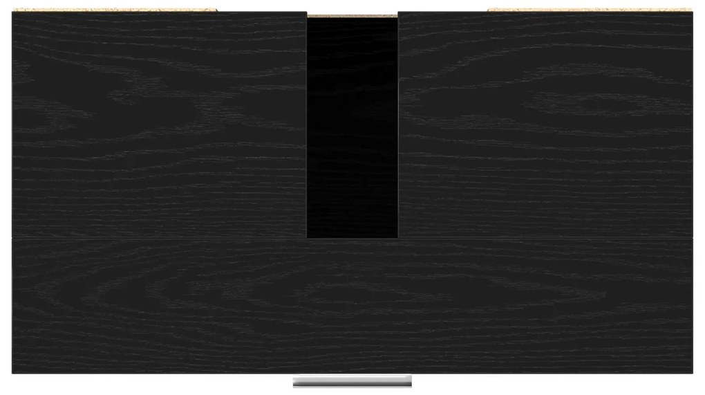Armário de Banheiro vidaXL Preto Carvalho 60x32x54 cm Madeira Engenhar