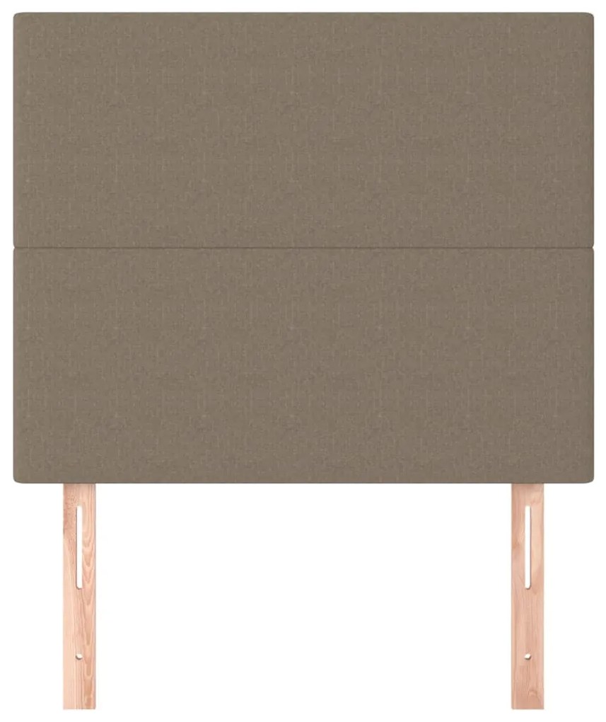 Cabeceira cama 2 pcs tecido 80x5x78/88 cm cinzento-acastanhado
