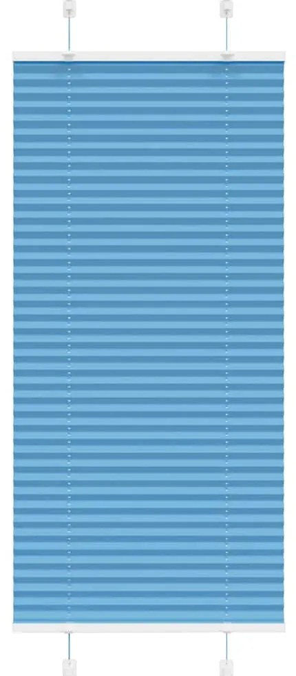 vidaXL Plissado Cego Azul 65x150 cm Largura Tecido 64,4 cm Poliéster