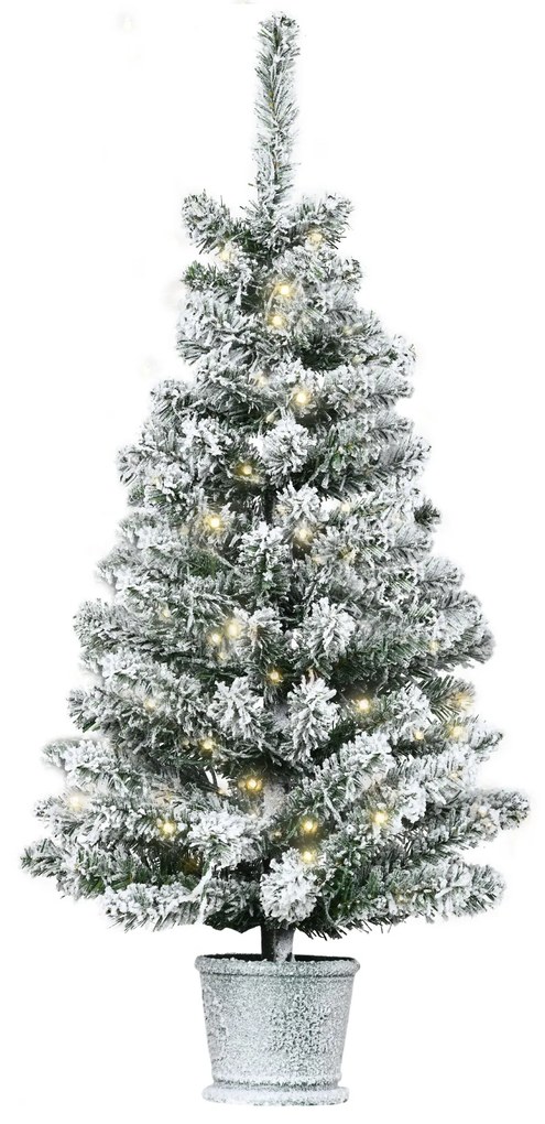 Árvore de Natal Pequena Artificial Ø40x90cm com Luzes LED 116 Ramas Va