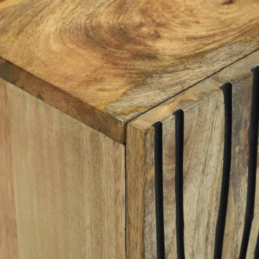 Armário de TV , 105 x 33,5 x 46 cm, feito de madeira de mangueira e ma