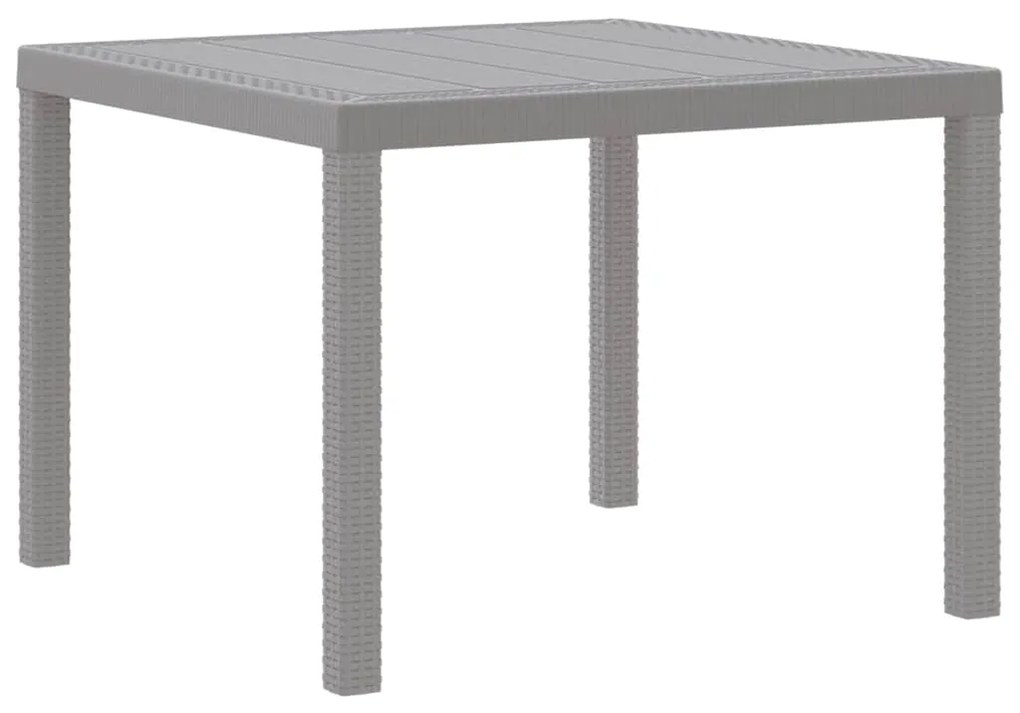 Conjunto de Jantar para Jardim 3 pcs Cinzento-claro
