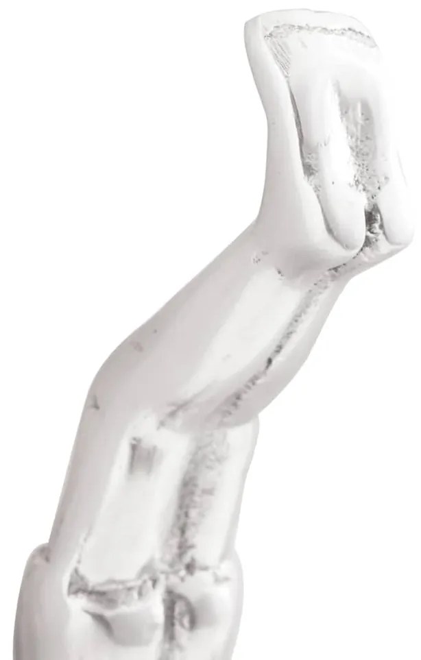 Escultura vidaXL Prateada 22x8x25 cm Homem Caindo