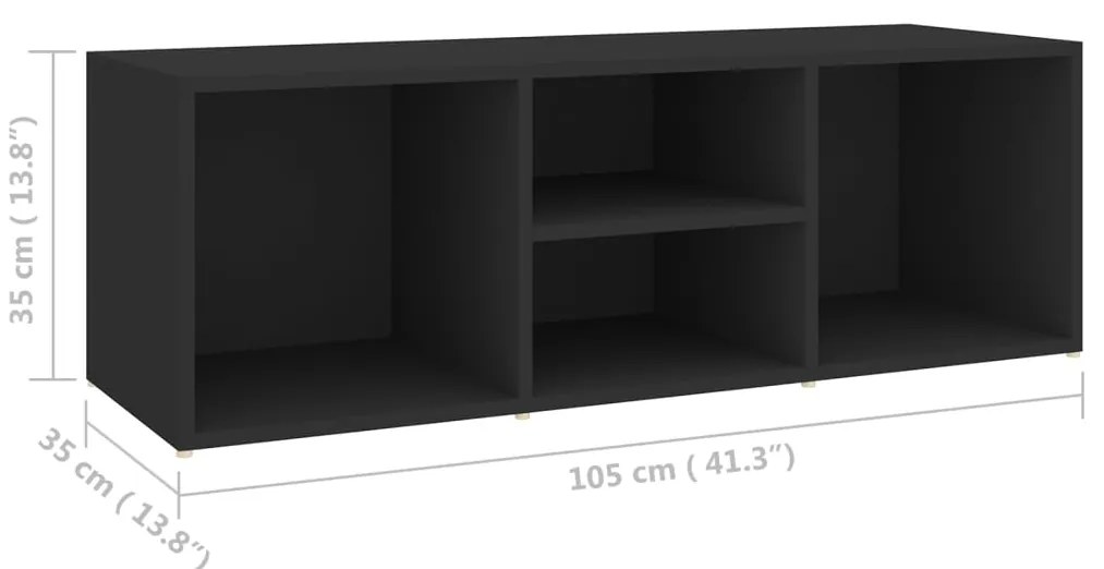Sapateira 105x35x35 cm derivados de madeira preto